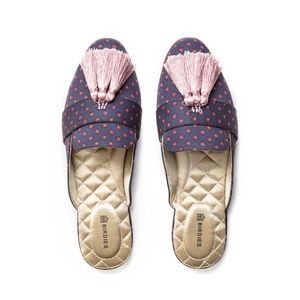 Birdies Navy pink tassel NWT